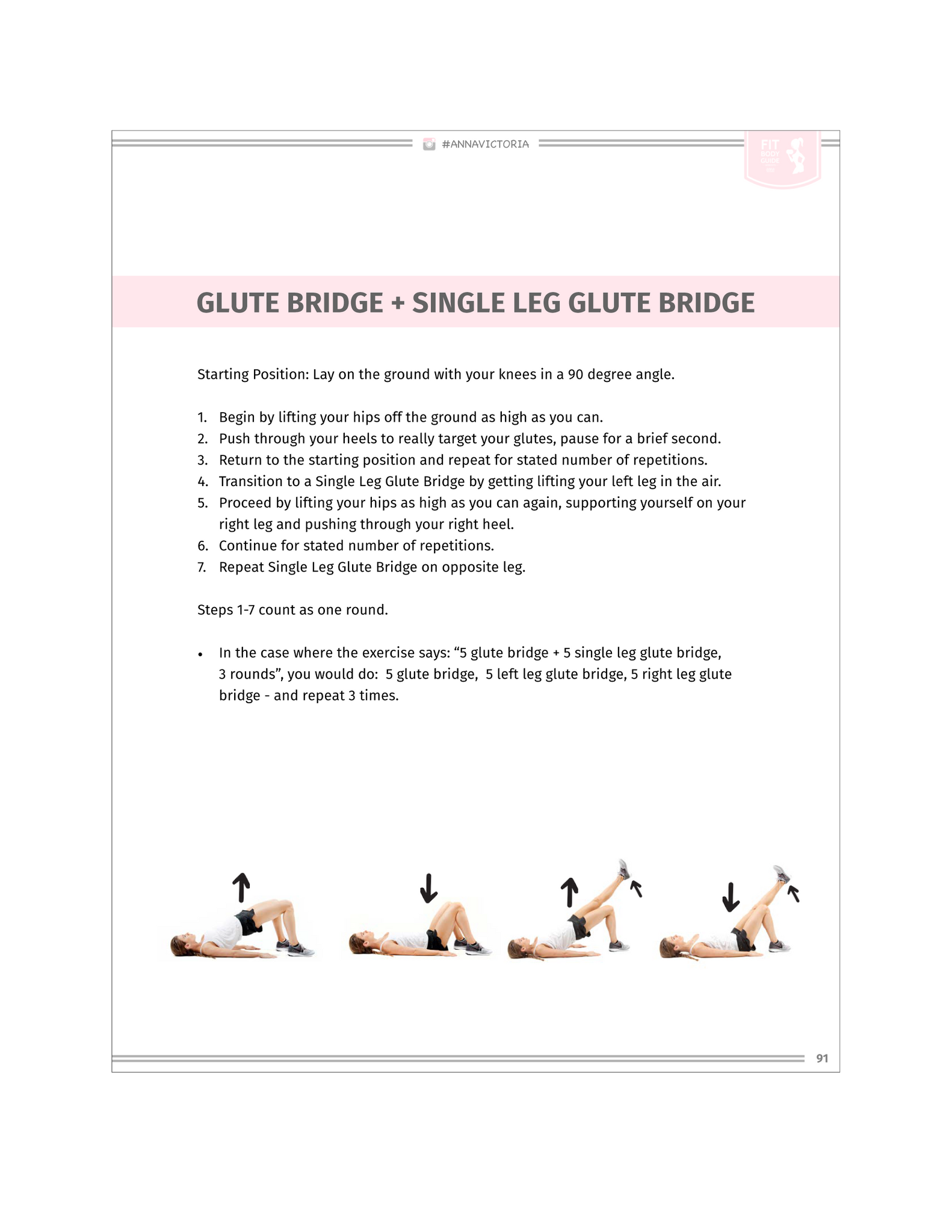 Fit Body Guide Round 1: Training – Anna Victoria Shop