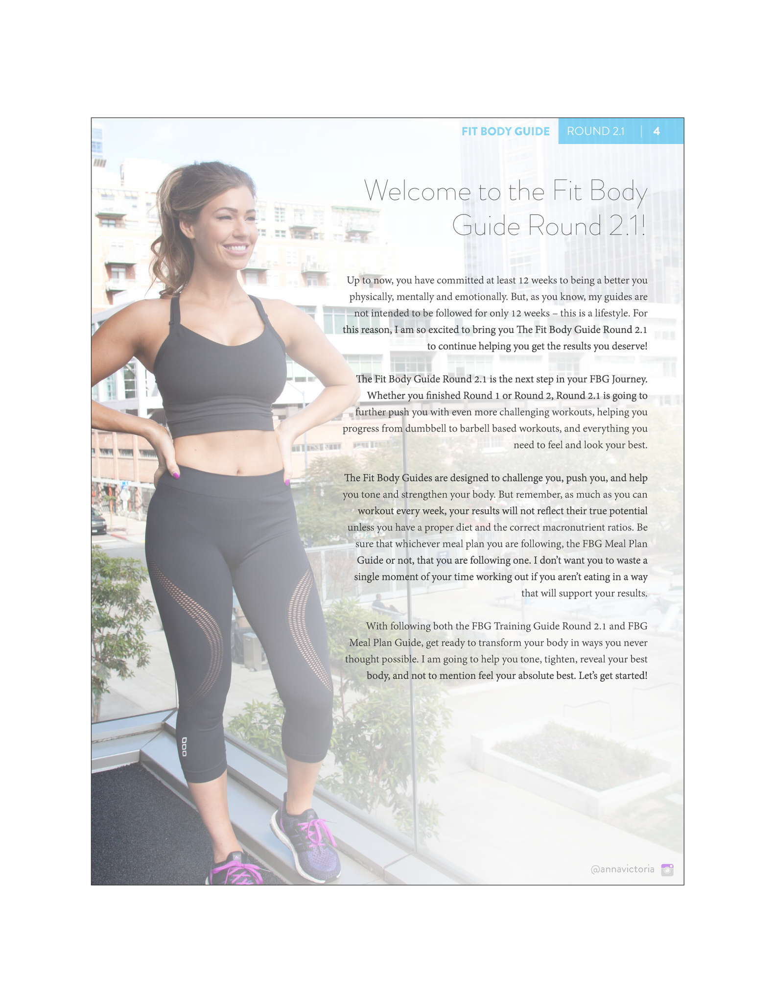 Fit Body Guide Round 2.1: Training – Anna Victoria Shop