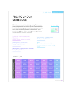 Fit Body Guide Round 2.1: Training